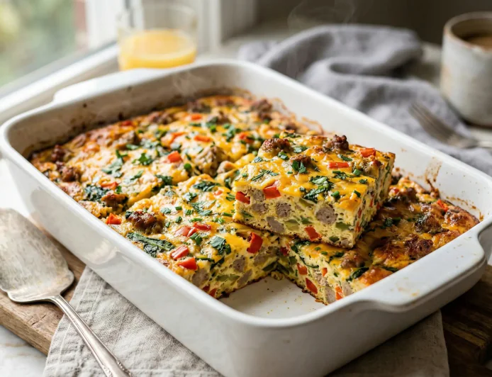 Breakfast Casserole Recipe – Easy, Cheesy & Perfect for Busy Mornings