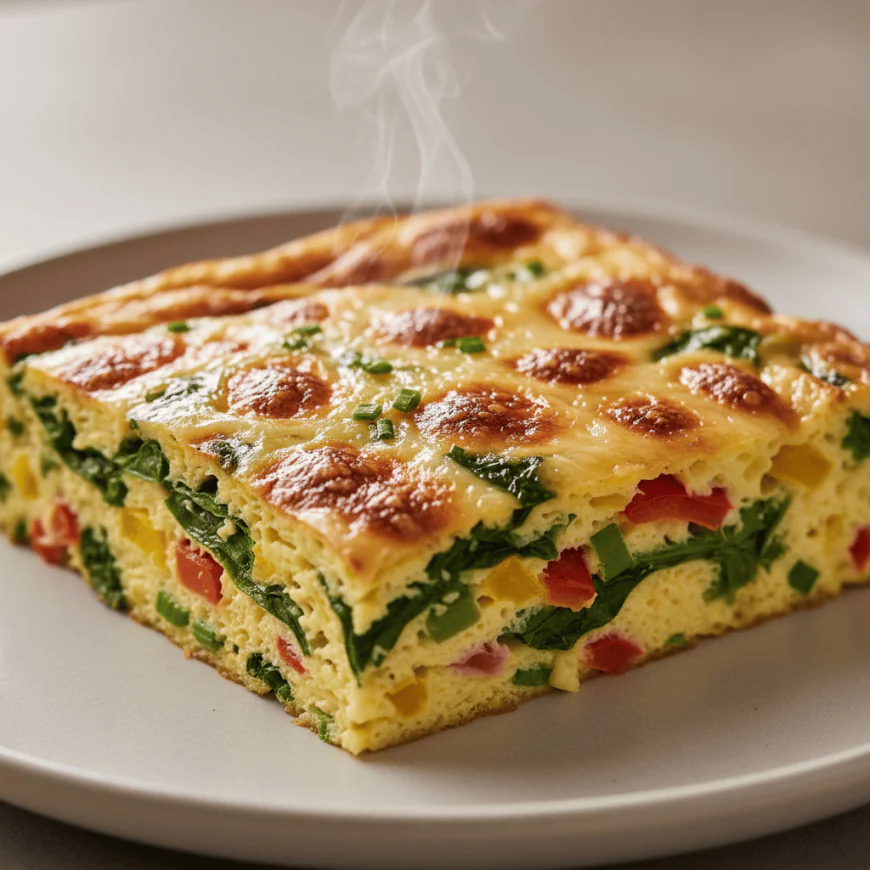 Egg Breakfast Bake Recipe – Easy, Cheesy & Ready in 5 Minutes