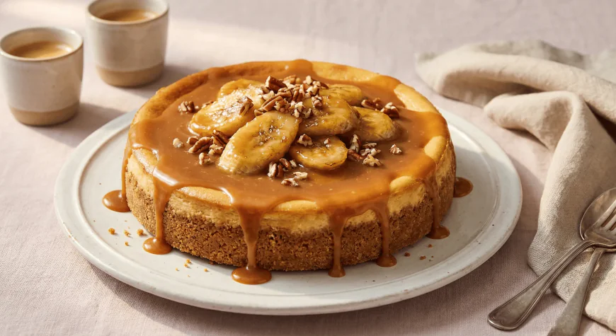 Bananas Foster Cheesecake Recipe – Rich, Creamy & Easy Homemade
